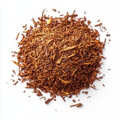 An isolated shot of Rooibos tea on white from above, ideal for a tea catalogue.