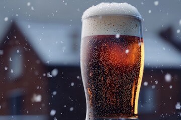 An up-close macro photo of bubbles in a glass of champagne.