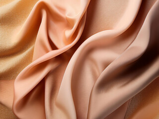 Fototapeta premium Abstract Golden Brown Fabric Texture