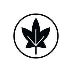 Premium Maple Leaf Vector Icon – AI-Generated Nature Clipart & Leaf Design Illustration.