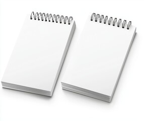 A modern, lifelike mockup showing a white paper calendar, office planner, or notepad, either standing on a table or hanging from a wall.