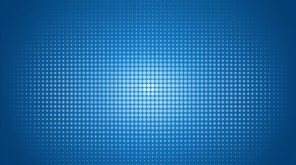 Abstract blue dotted background with light center.