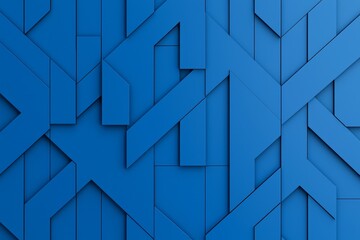 Fototapeta premium A textured background made up of an abstract geometric design featuring blue triangles.