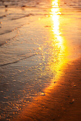 beautiful sunset over the sea