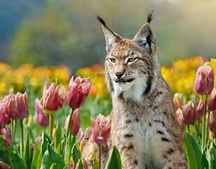 Obraz premium Zwischen Tulpen