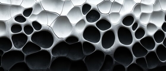 Black and white voronoi pattern