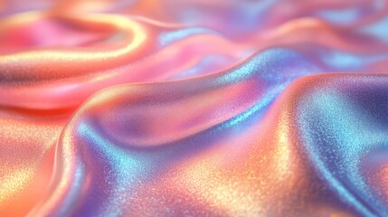 Holographic rainbow foil iridescent texture
