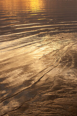 beautiful sunset over the sea