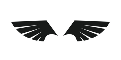 Wings icon. Wings vector illustration