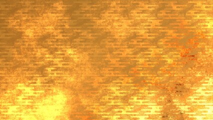 金色の和柄模様・背景