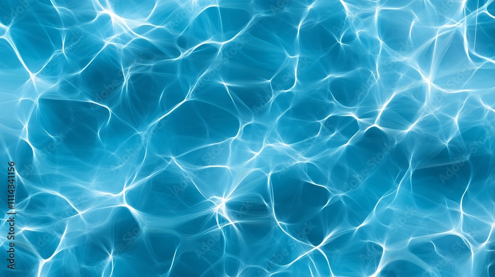 Wall mural clear blue water with sparkling reflections in a calm pool inviting relaxation and enjoyment during 