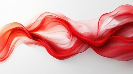 Fototapeta premium Red frame art decoration on white background