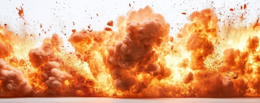 PNG Fire bomb explosion flames high explosive.