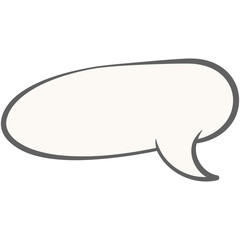 Speech bubble, speech balloon, chat bubble line art vector. Retro empty comic speech bubbles.
