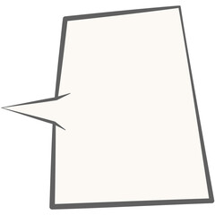 Speech bubble, speech balloon, chat bubble line art vector. Retro empty comic speech bubbles.