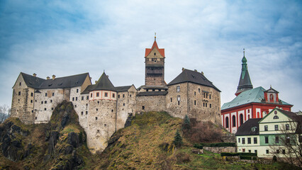 Fototapeta premium Burg Loket Tschechien Ausflug Denkmal