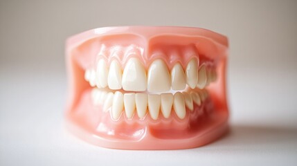 Obraz premium Teeth model with gaps