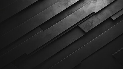 Obraz premium Abstract dark gray metallic diagonal stripes background texture.
