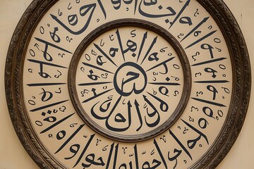 Naklejka premium Arabic calligraphy style.