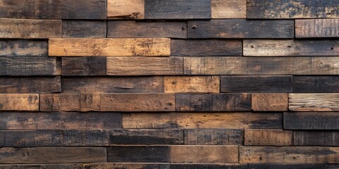 A textured wooden wall that features a rustic style is ideal for use in design mockups and various creative projects that require a natural look and feel.