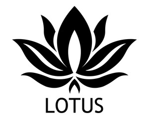 lotus balance harmony logo creative and original for your business or company logotype vector illustration isolated on white background