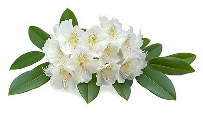 Obraz premium Jasmine flower, isolated on white background. White terry jasmine flowers. 