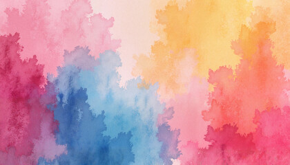 Fototapeta premium Hand-painted texture, visible brushstrokes in a mix of vibrant colors
