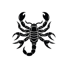  scorpion silhouette vector icon illustration
