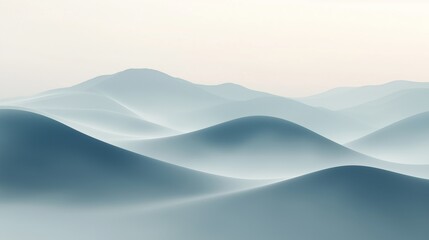 A Seamless Gradient Fog Illustration in Soft Whites and Pastel Colors for Modern Design Applications