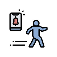 Warning attention icon symbol vector image Illustration