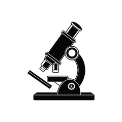 microscope icon isolated on white background