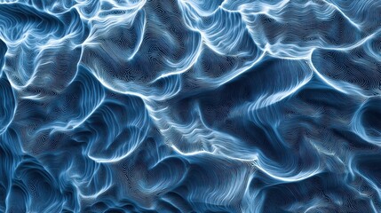 Obraz premium A blue background with intricate textures resembling ripples in water.
