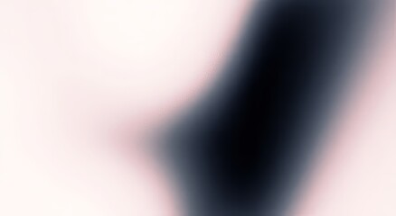 Obraz premium A light beige gradient background with a grainy texture, an ivory-toned blurry cosmetics backdrop, a large banner, and abundant copy space.
