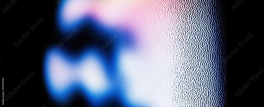 Leinwandbilder a website header or poster design banner with a grainy texture, displaying an abstract wave backgrou