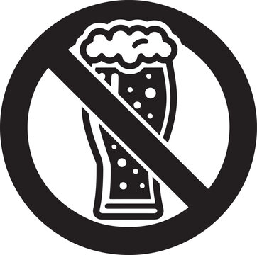 recommend clip art: No drinking. No alcohol sign