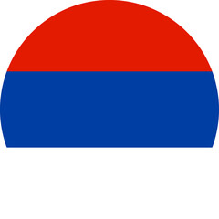 Fototapeta premium round Republika Srpska flag illustrator national of vector