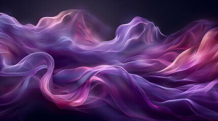 Fototapeta premium Abstract Purple and Pink Waves Background