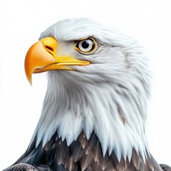 Obraz premium American Bald Eagle isolated on white