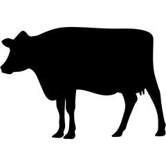 Sacrificial Animal Silhouette. Eid al-Adha Sacrificial Animal. Islamic Sacrifial Animal.