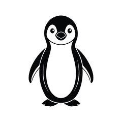 Penguin silhouette vector illustration
