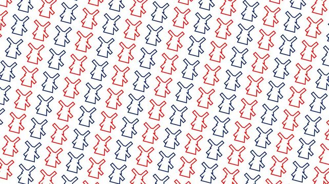 Holland windmill pattern illustration The Netherlands Travel Landmark line art and silhouette