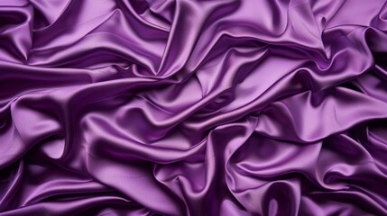 Obraz premium Luxurious purple silk fabric with dramatic folds and creases.