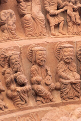 Intricately Carved Terracotta Figures Displaying Ancient Historical Artifacts
