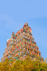 Meenakshi Temple, one of the biggest and oldest temple, Madurai, India.