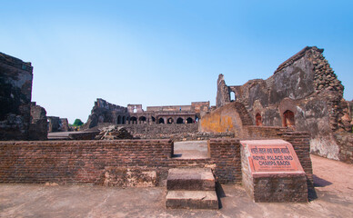 Baz Bahadur Palace in Mandu, Madhya Pradesh, India,