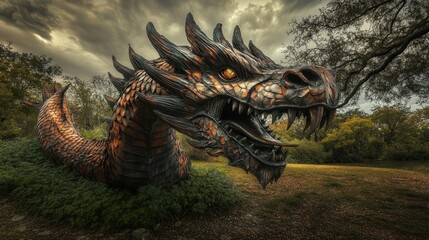 Ethereal Dragon, HDR, hyper-realistic, high-resolution photography