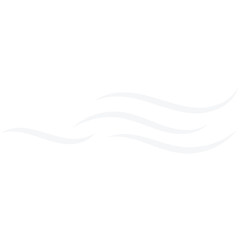 Wind blowing vector icon. Simple flat wind pictogram.