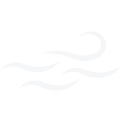 Wind blowing vector icon. Simple flat wind pictogram.