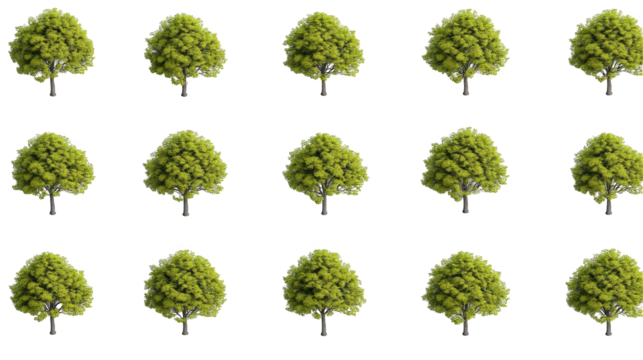 Elegant blue and white nature pattern with winter trees, serene landscape design for background or wallpaper