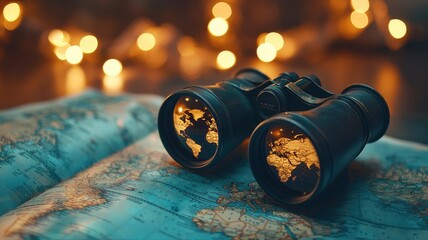 Binoculars on Open Atlas with Bokeh